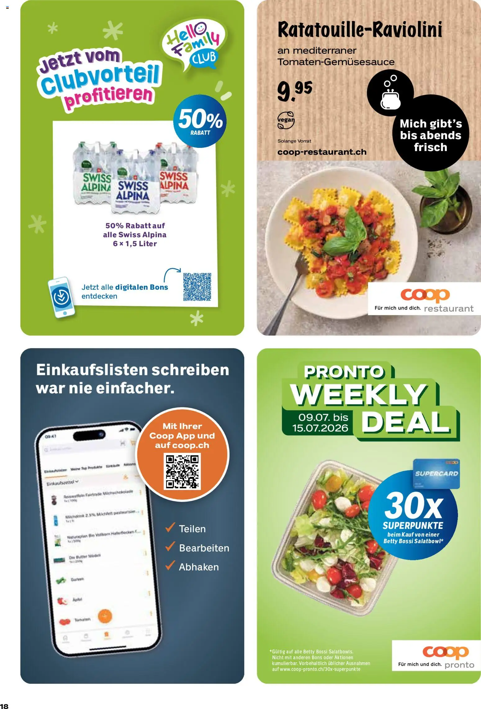 🛍️ Coop aktionen ab 09.07.2026 » Entdecken Sie exklusive Rabatte und sparen Sie noch heute! 💰 | Schweiz