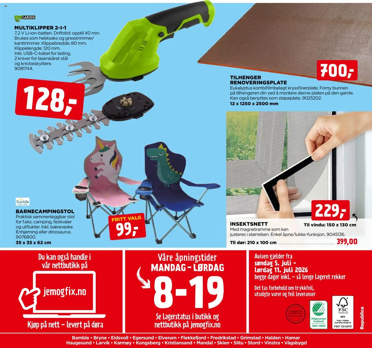 Nye » Jem & Fix kundeavis « er nå online. Se alle Julitilbud på mobilen og spar! | Norge