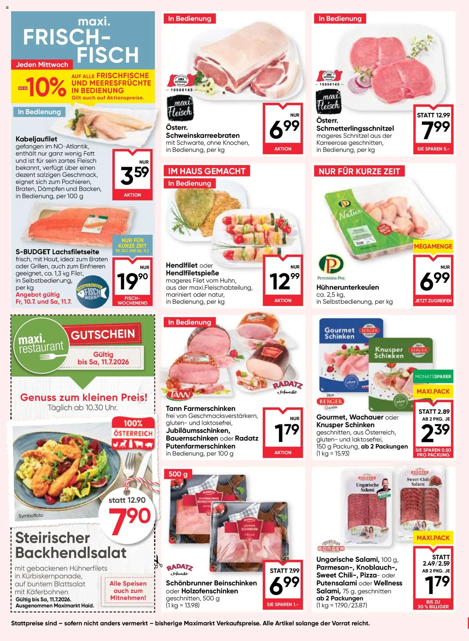 Die besten Angebote | Maximarkt Flugblatt ab 09.07.2026 | - Jetzt stöbern! | Österreich