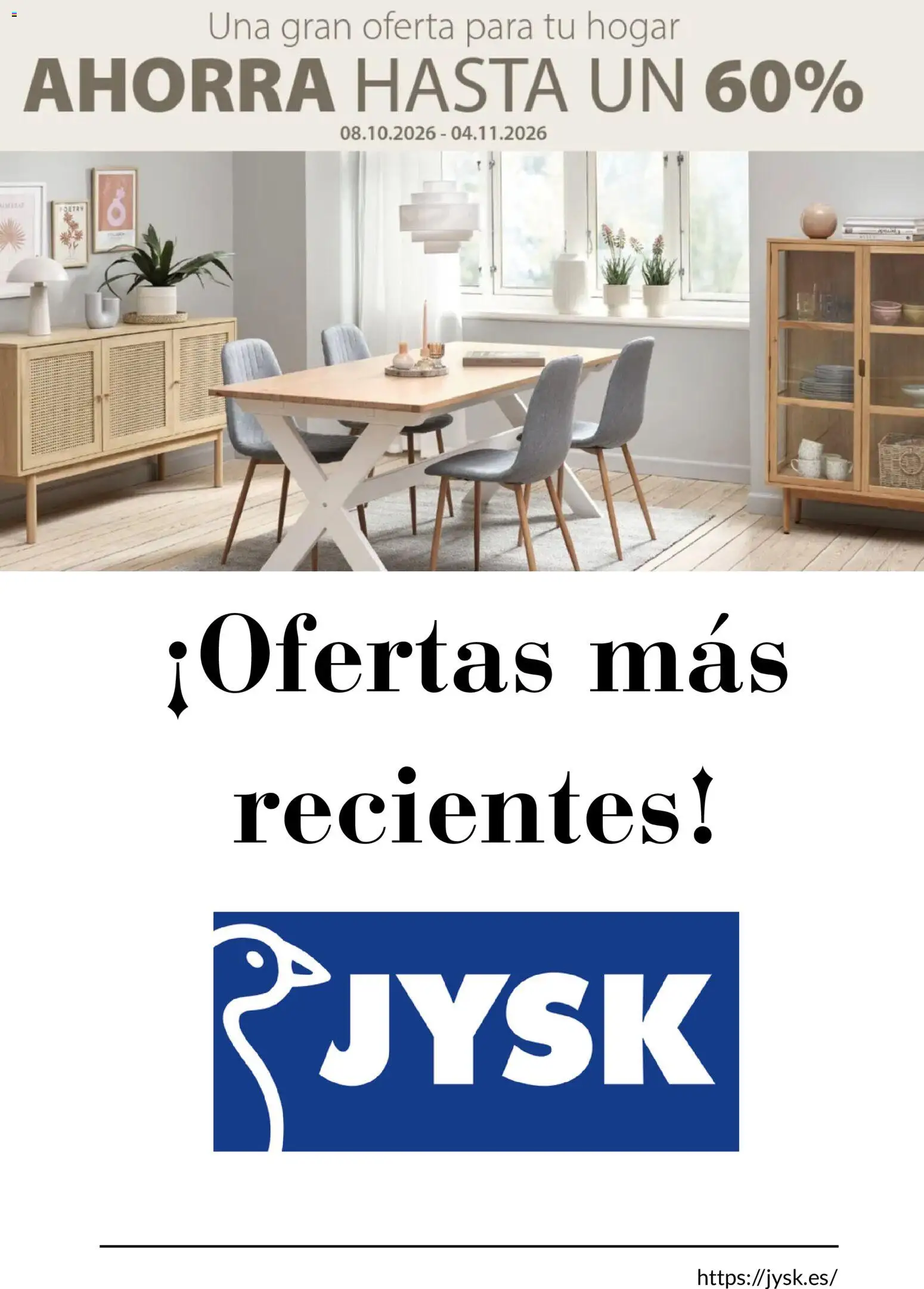 JYSK catálogo Folleto in España