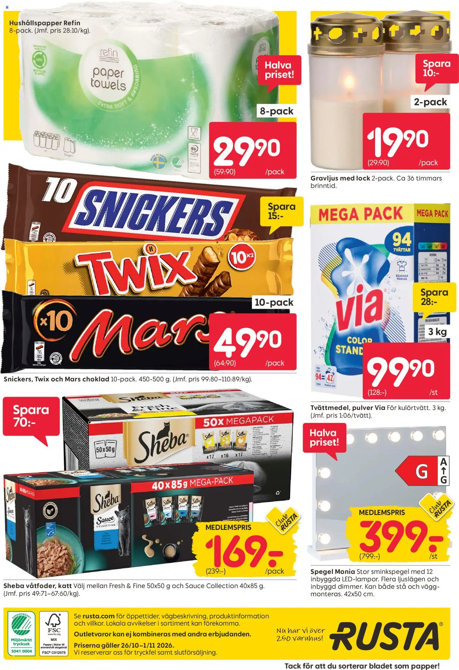 Rusta erbjudanden Reklamblad in Sverige