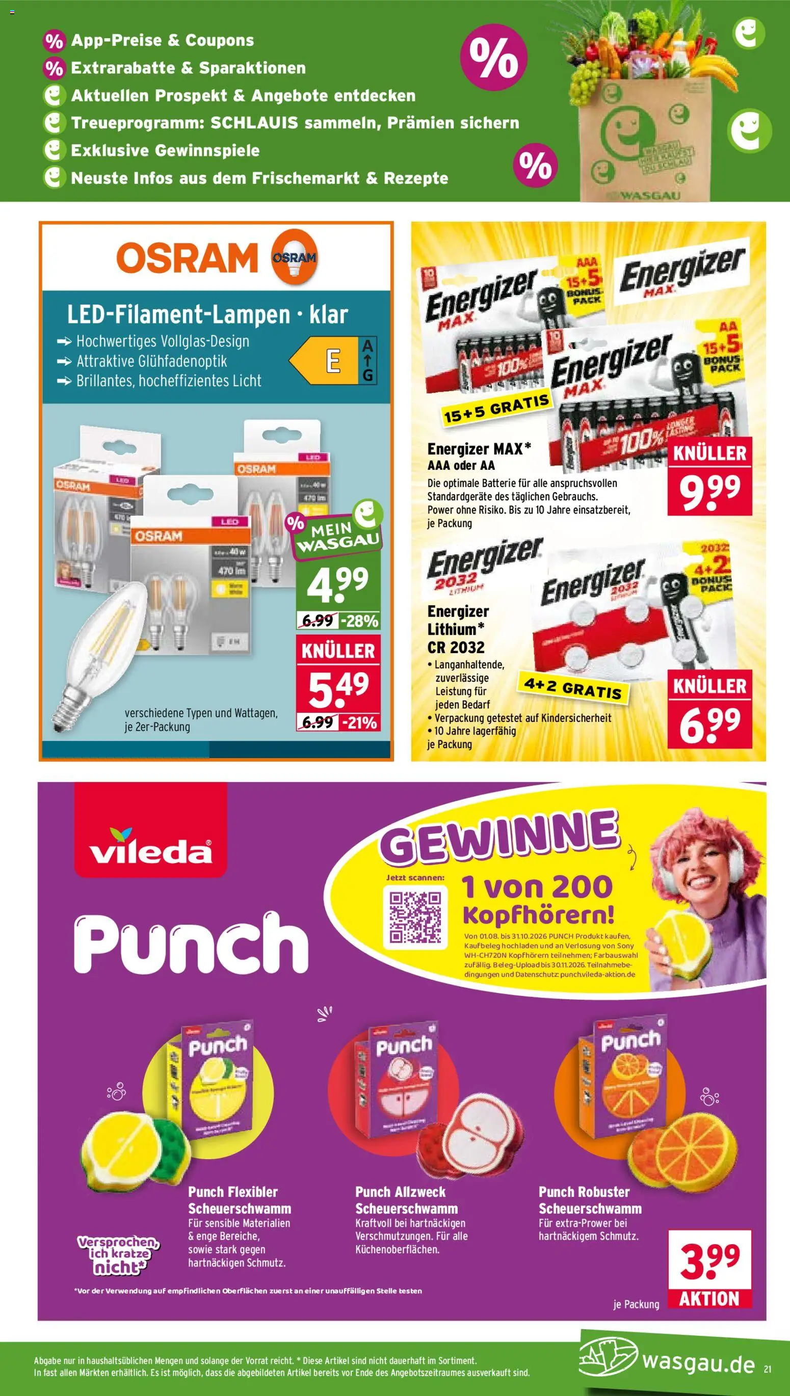 Wasgau Prospekt Prospekt in Deutschland