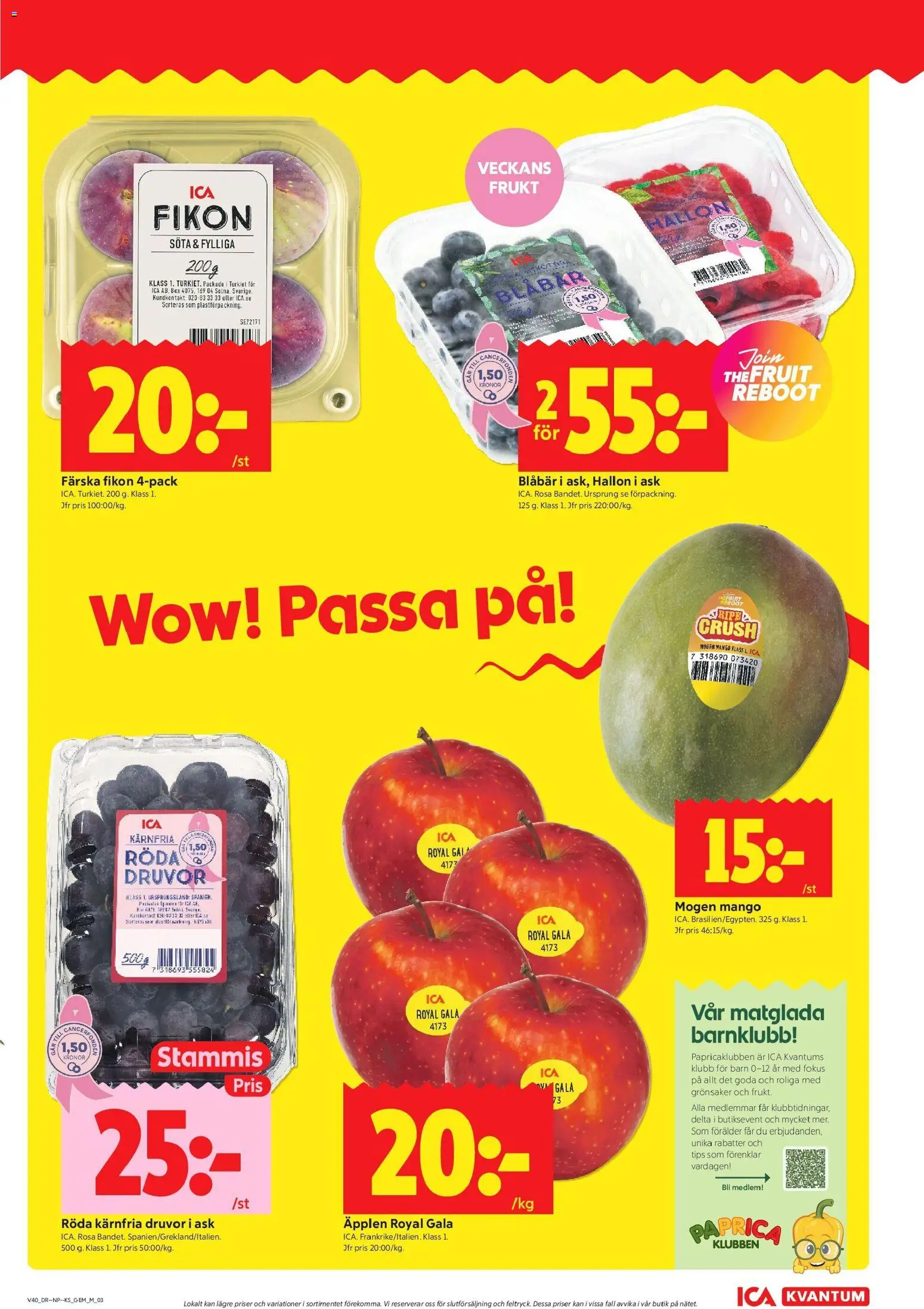 ICA Kvantum erbjudanden Reklamblad in Sverige
