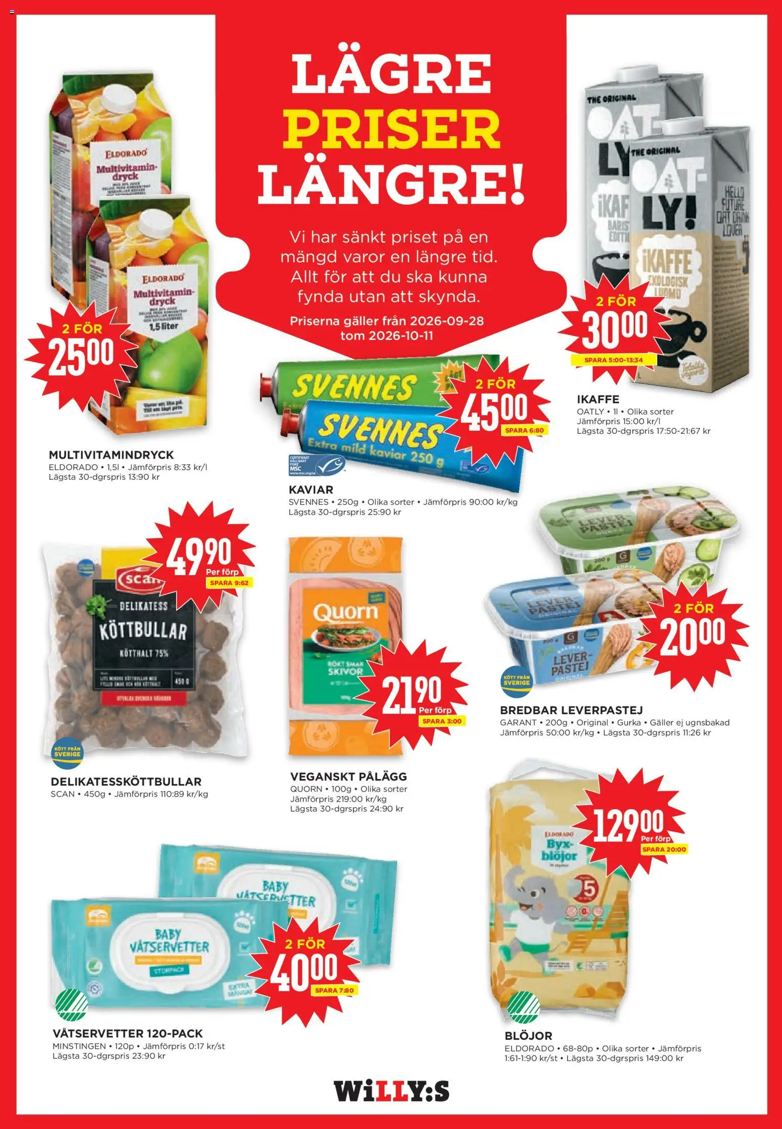 Willys erbjudanden Reklamblad in Sverige