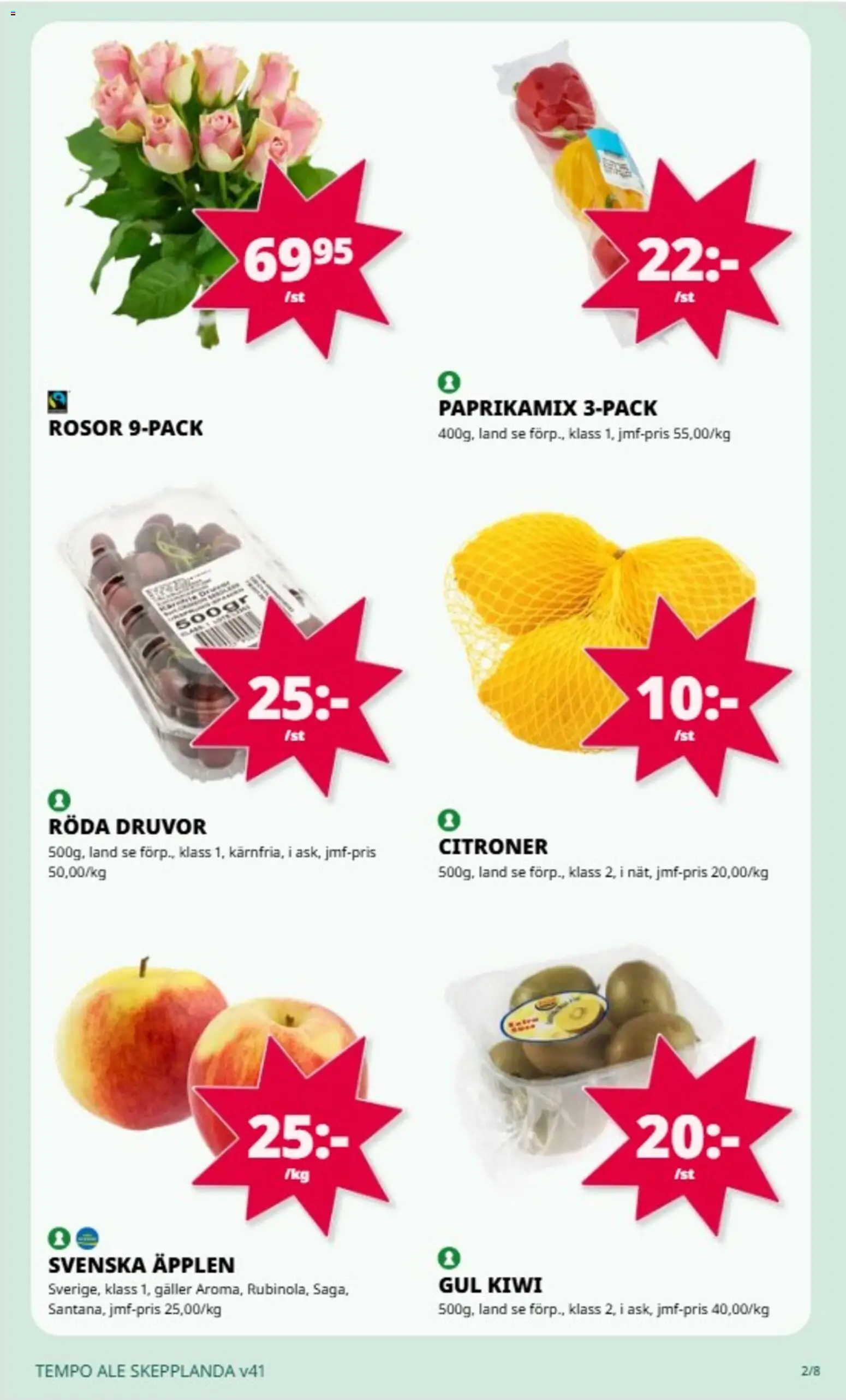 Tempo erbjudanden Reklamblad in Sverige