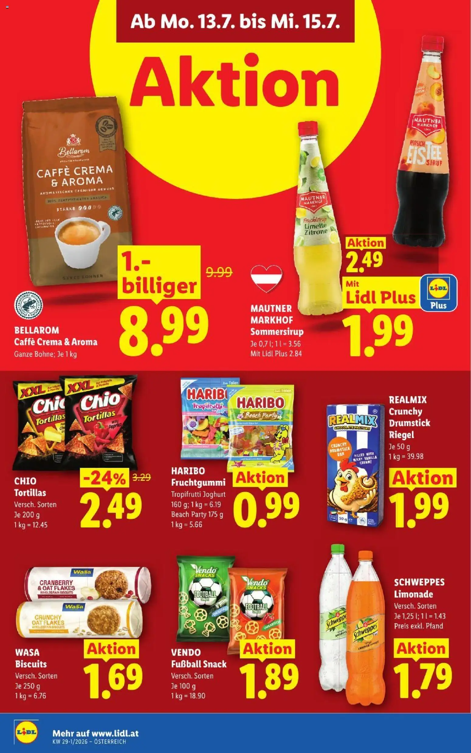 Jetzt sparen im Lidl - Flugblatt | 09.07.2026 ✳️ Angebote ab Donnerstag | Österreich