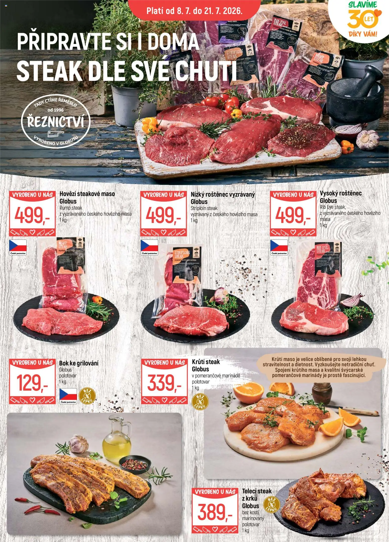 Globus leták od 08.07.2026 💥 Nenechte si ujít TOP nabídky! ⭐ | Česko