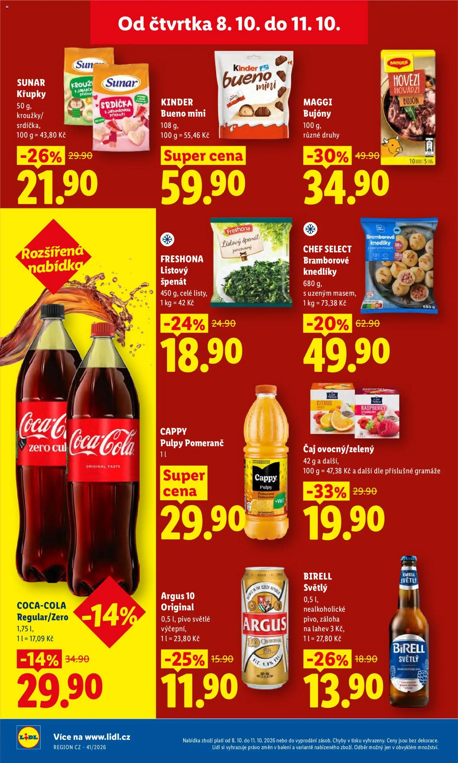 Lidl leták Leták in Česko