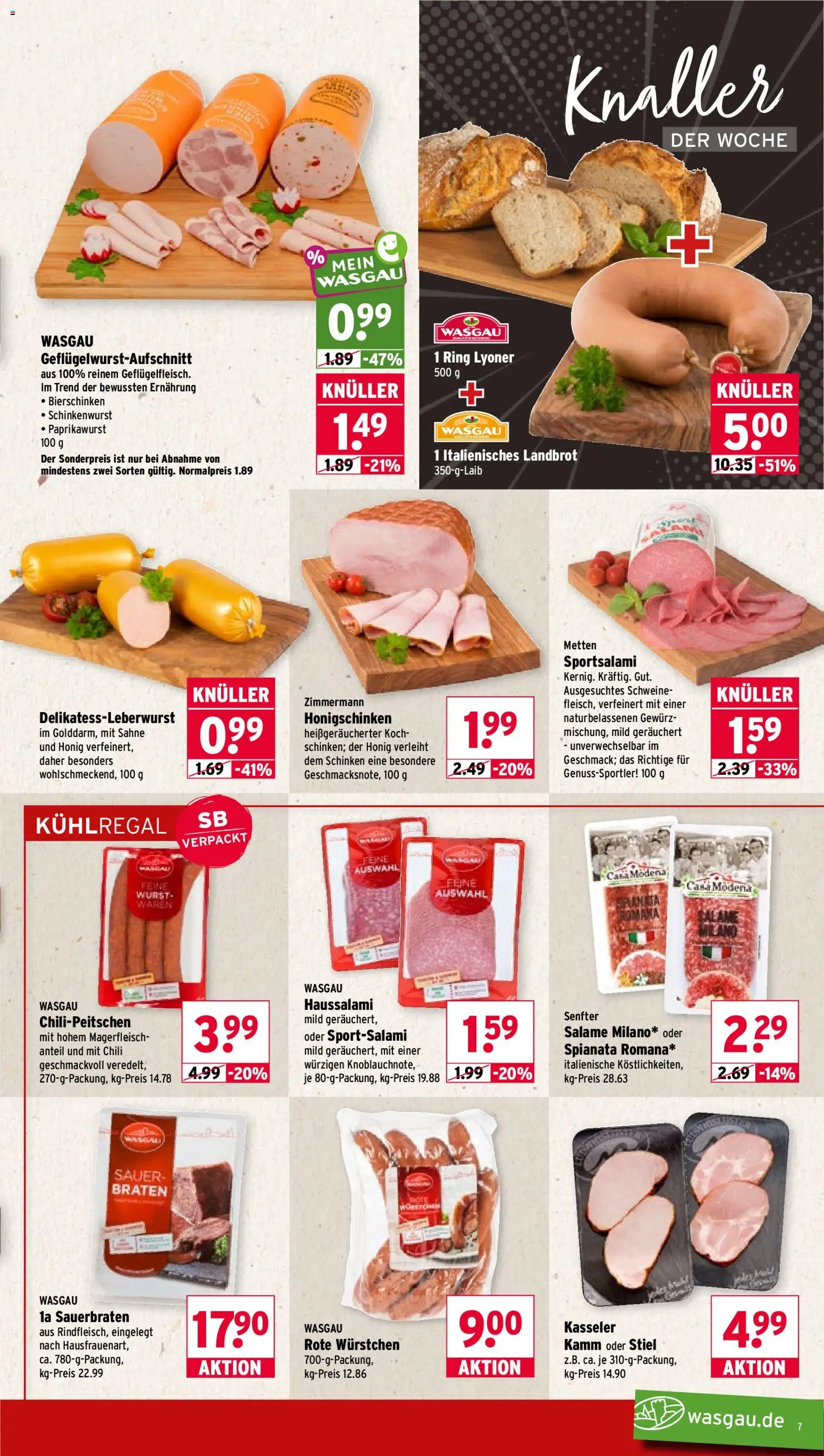 Wasgau Prospekt Prospekt in Deutschland