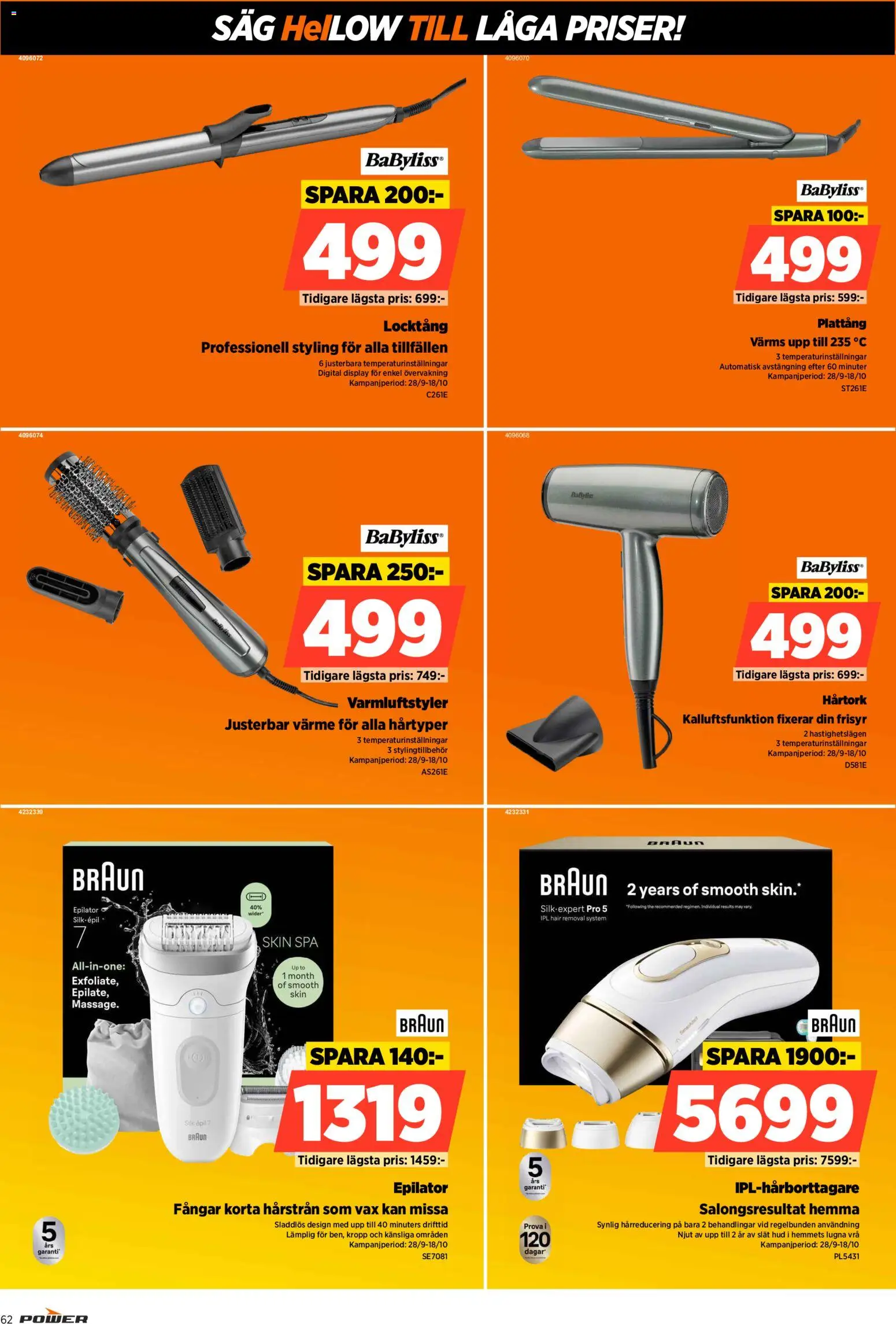 Power erbjudanden Reklamblad in Sverige