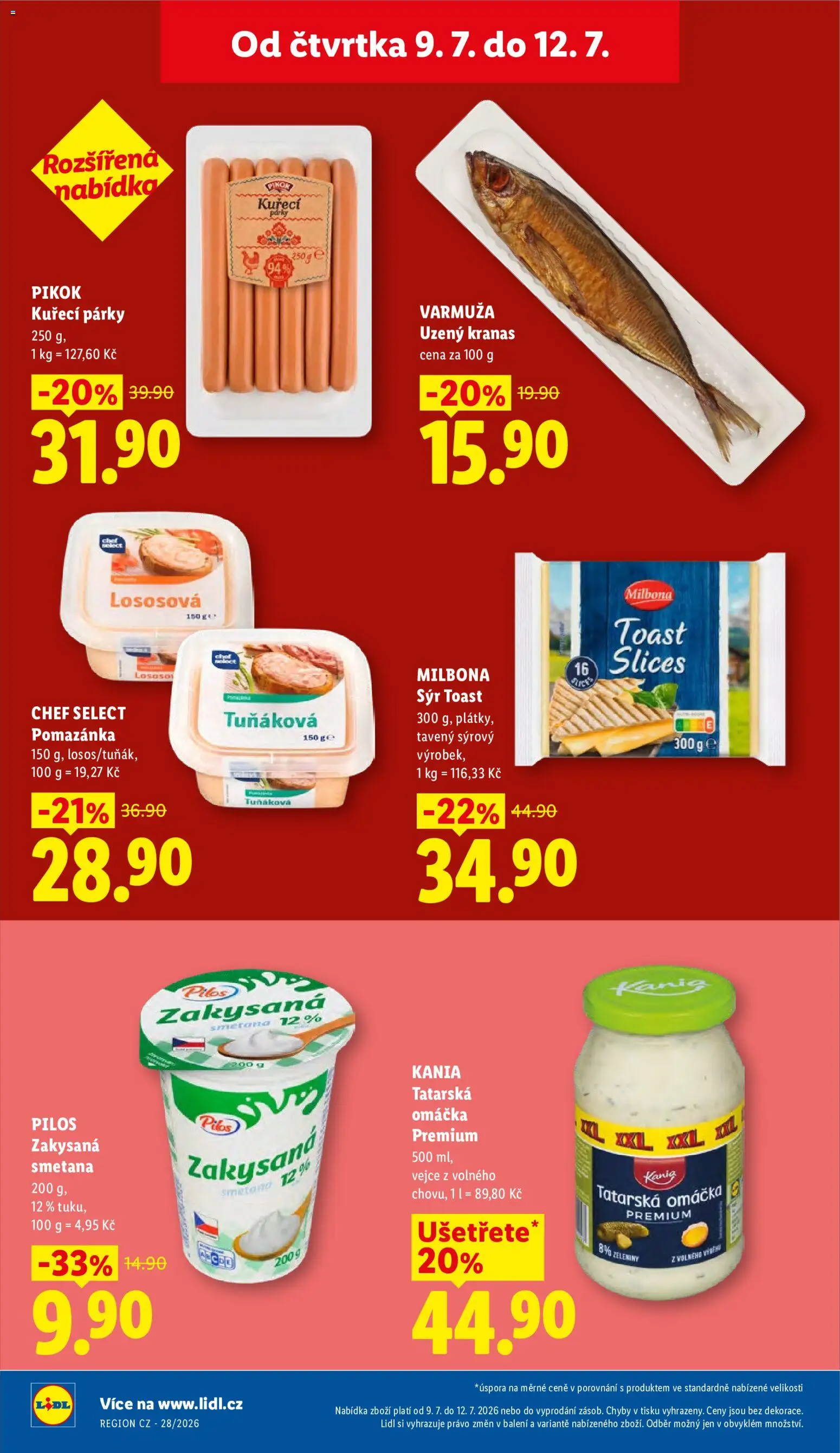 Lidl leták od 09.07.2026 💥 Nenechte si ujít TOP nabídky! ⭐ | Česko