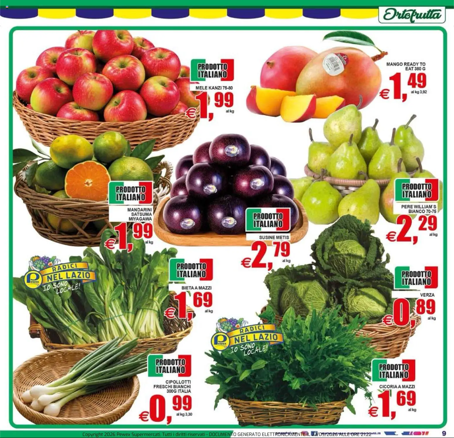 Pewex volantino Volantino in Italy