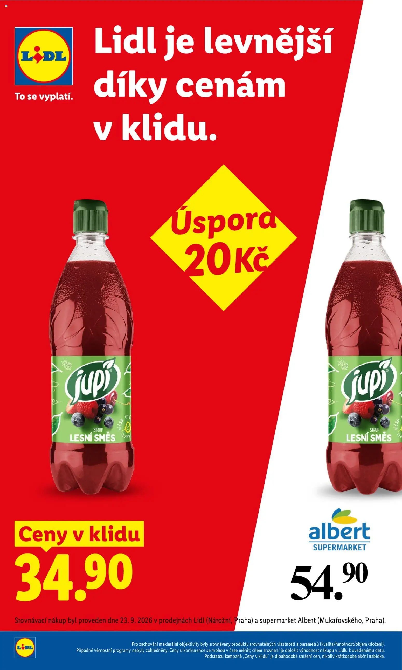 Lidl leták Leták in Česko