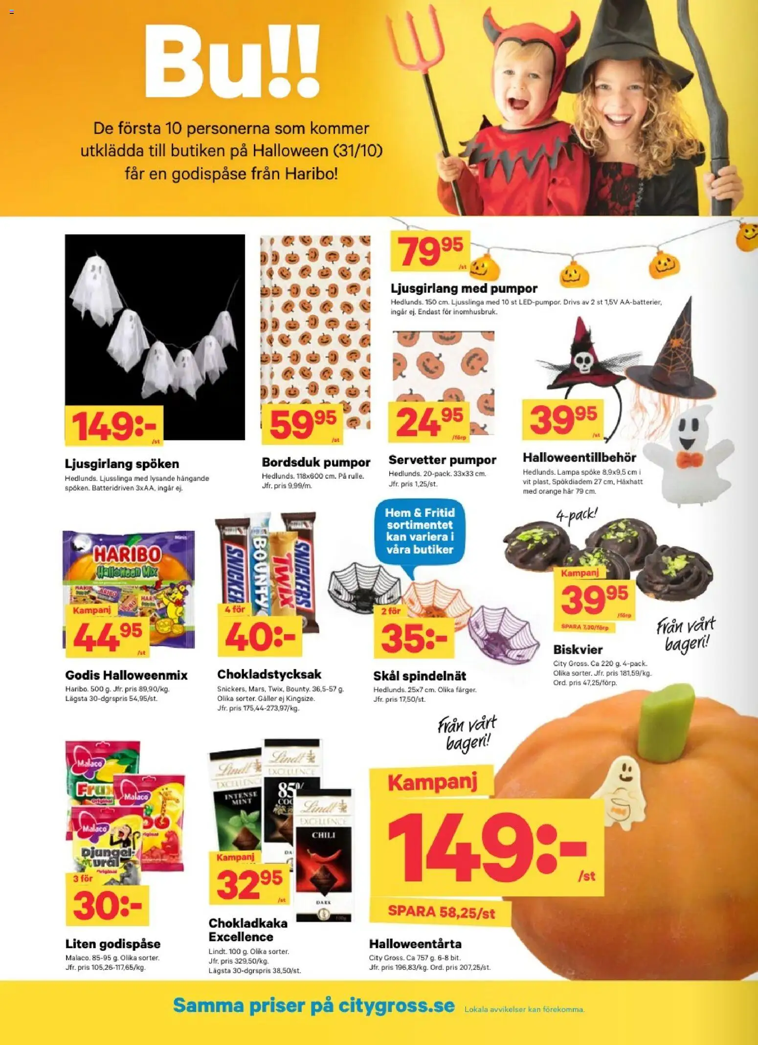 City Gross erbjudanden Reklamblad in Sverige