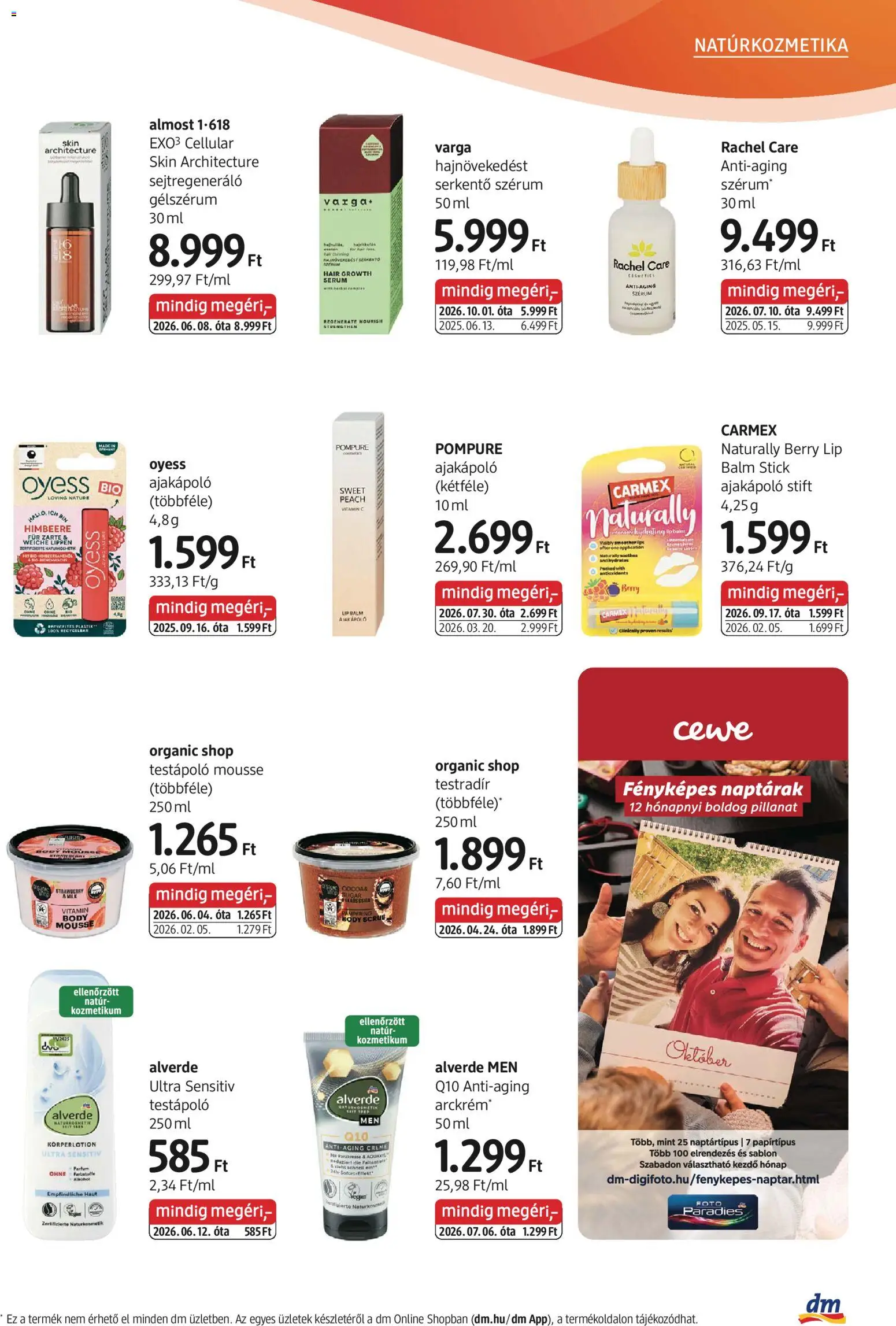 DM Drogerie Markt akciós újság Akciós újság in Magyarország