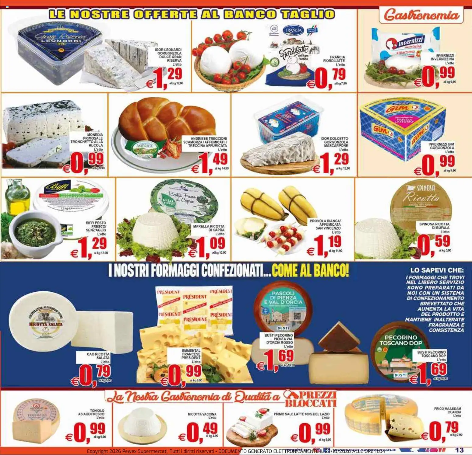 Pewex volantino Volantino in Italy