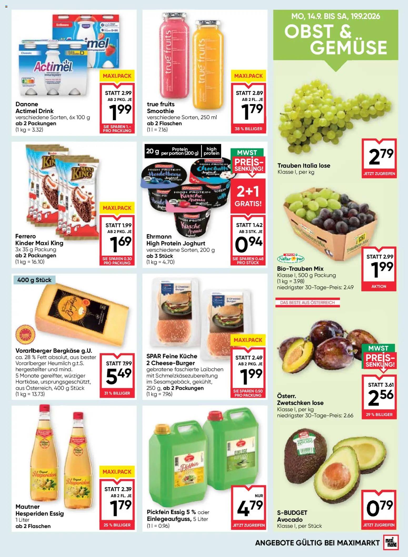 Maximarkt Flugblatt Flugblatt in Österreich
