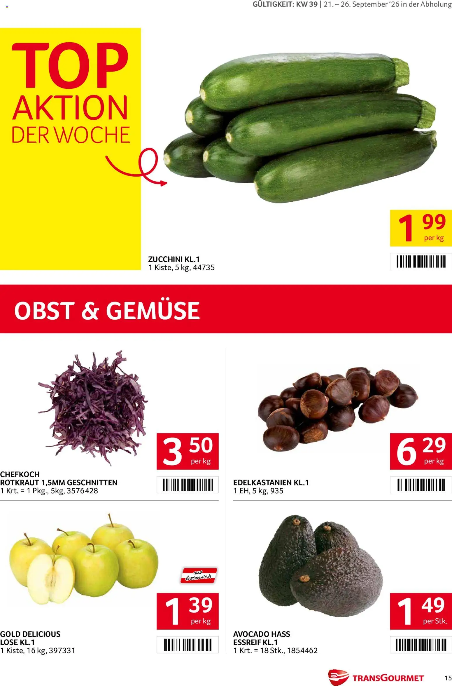 Transgourmet Flugblatt Flugblatt in Österreich