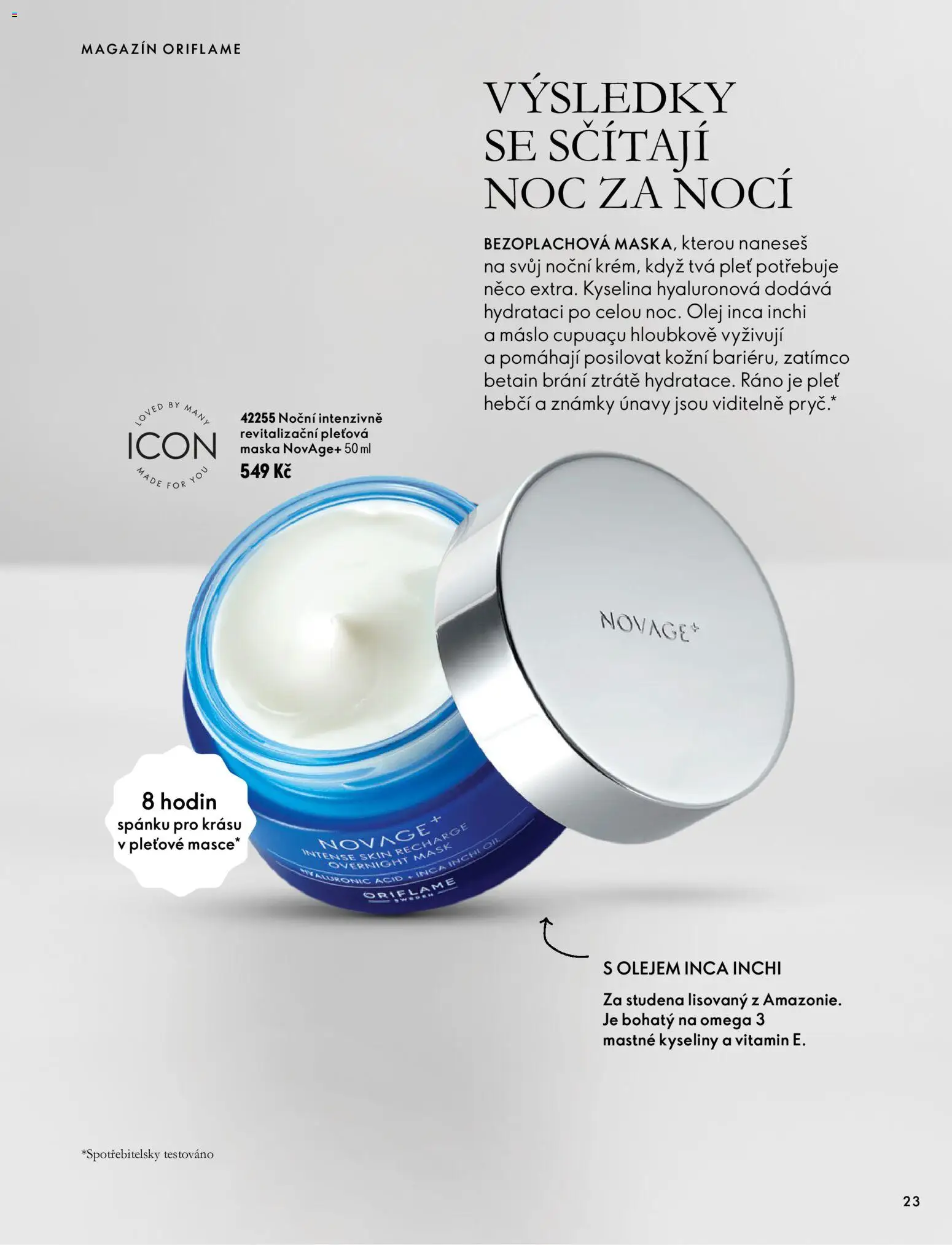 Oriflame katalog Novage+ Proceuticals Leták in Česko