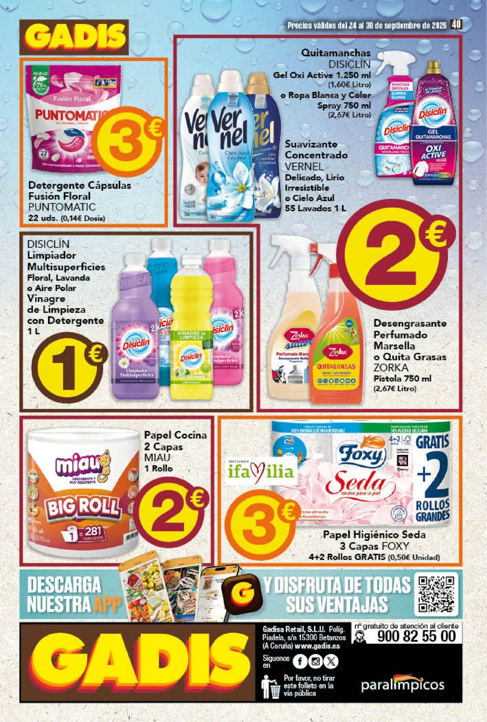 Gadis folleto Folleto in España