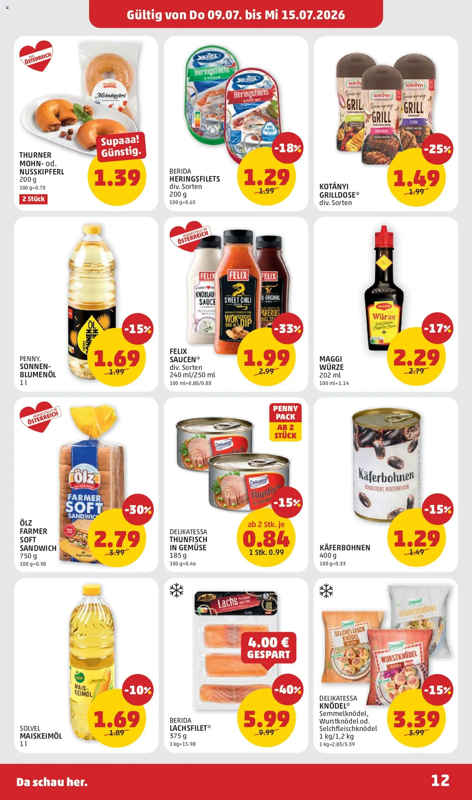 Die besten Angebote | Penny Markt Flugblatt ab 09.07.2026 | - Jetzt stöbern! | Österreich