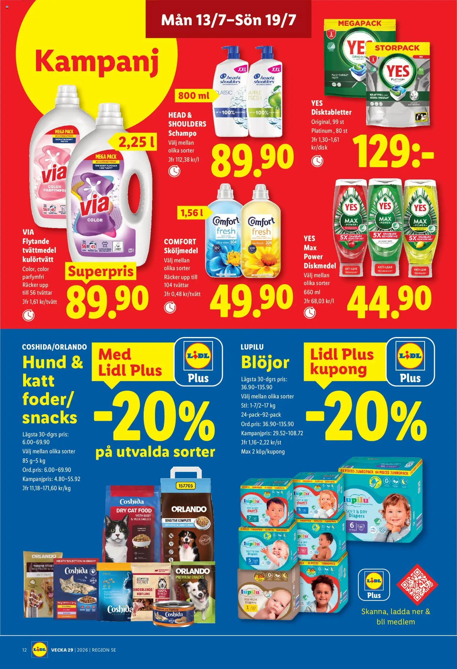 Nuvarande Lidl erbjudanden från 📣 13/07/2026 - 19/07/2026 📣 | Sverige