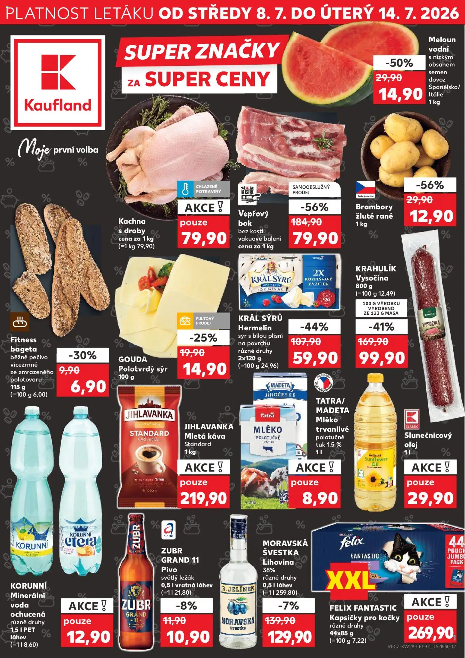 Kaufland leták od 08.07.2026 💥 Nenechte si ujít TOP nabídky! ⭐ | Česko