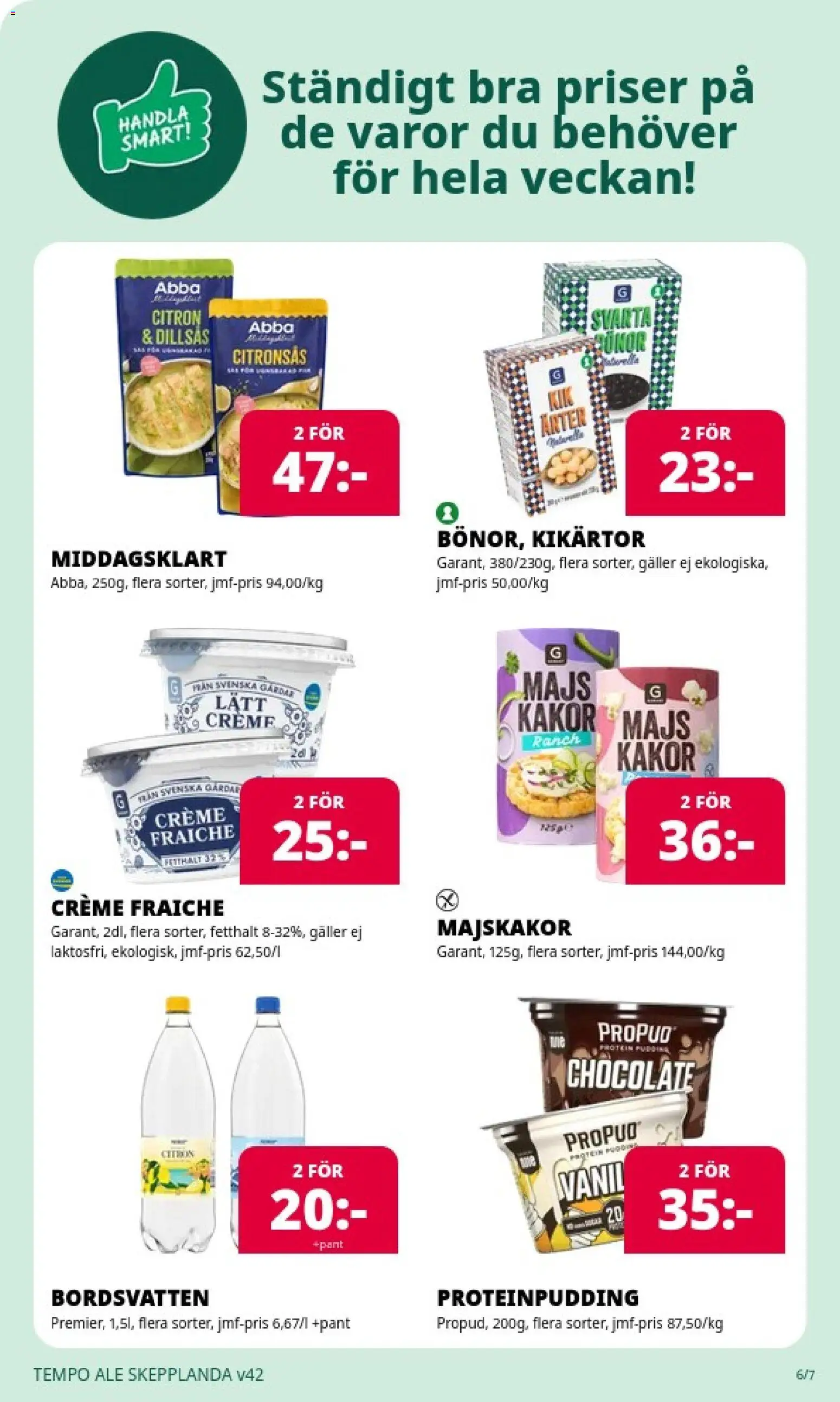 Tempo erbjudanden Reklamblad in Sverige