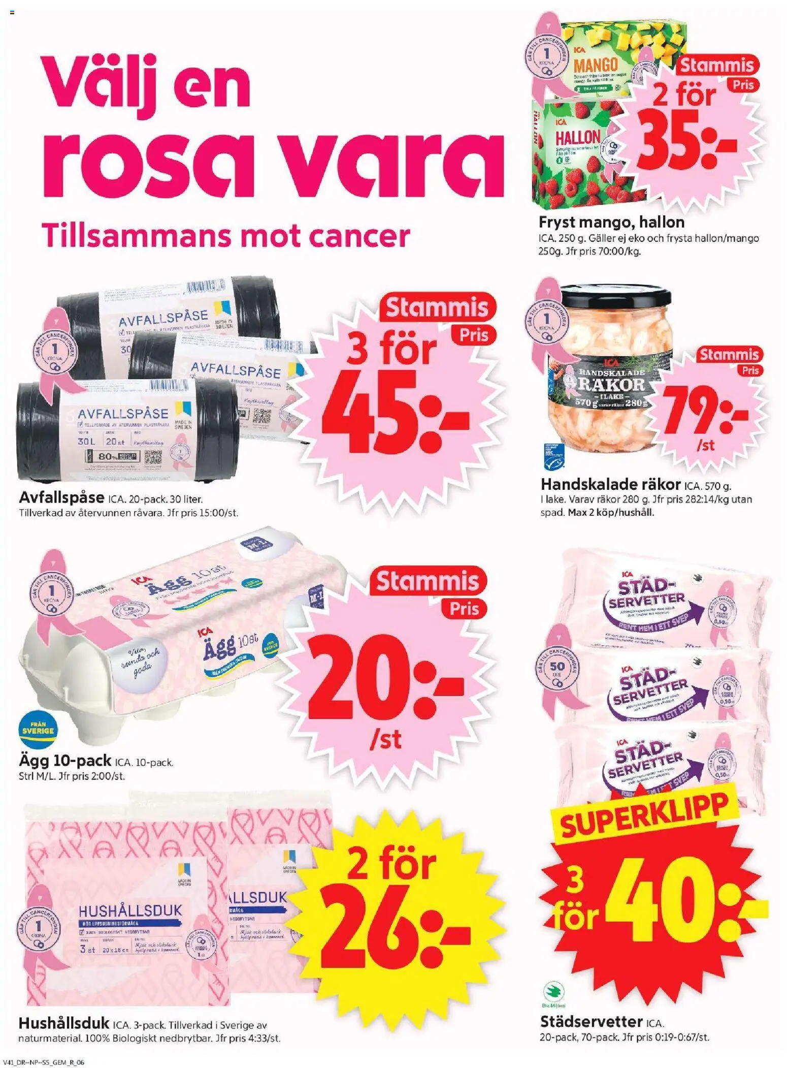 ICA Supermarket erbjudanden Reklamblad in Sverige
