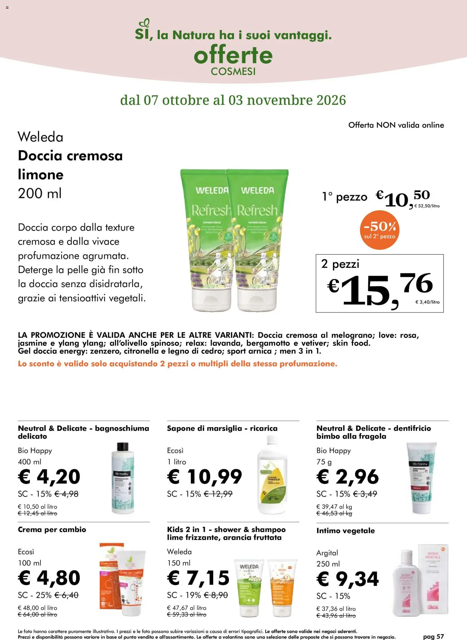 Natura Sì volantino Volantino in Italy