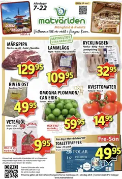 Matvärlden Matvärlden erbjudanden