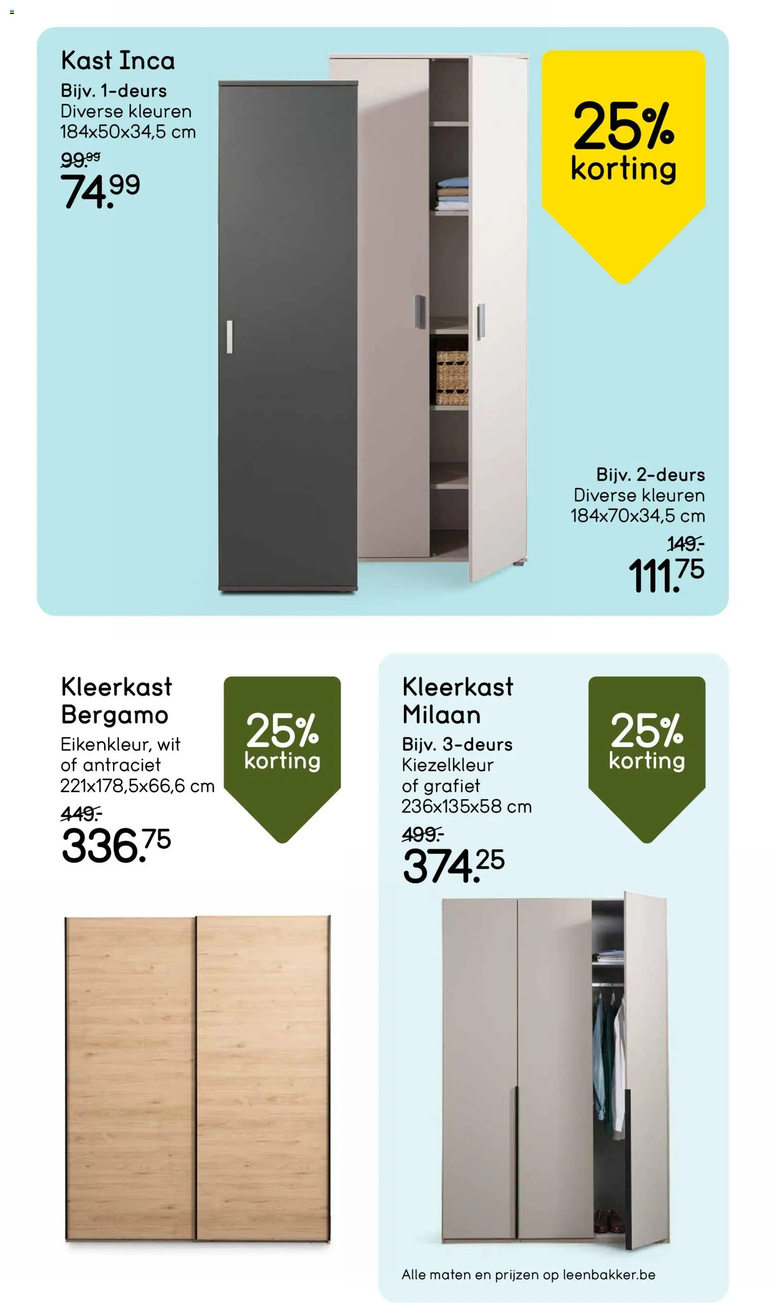 Leen Bakker folder Folder in België