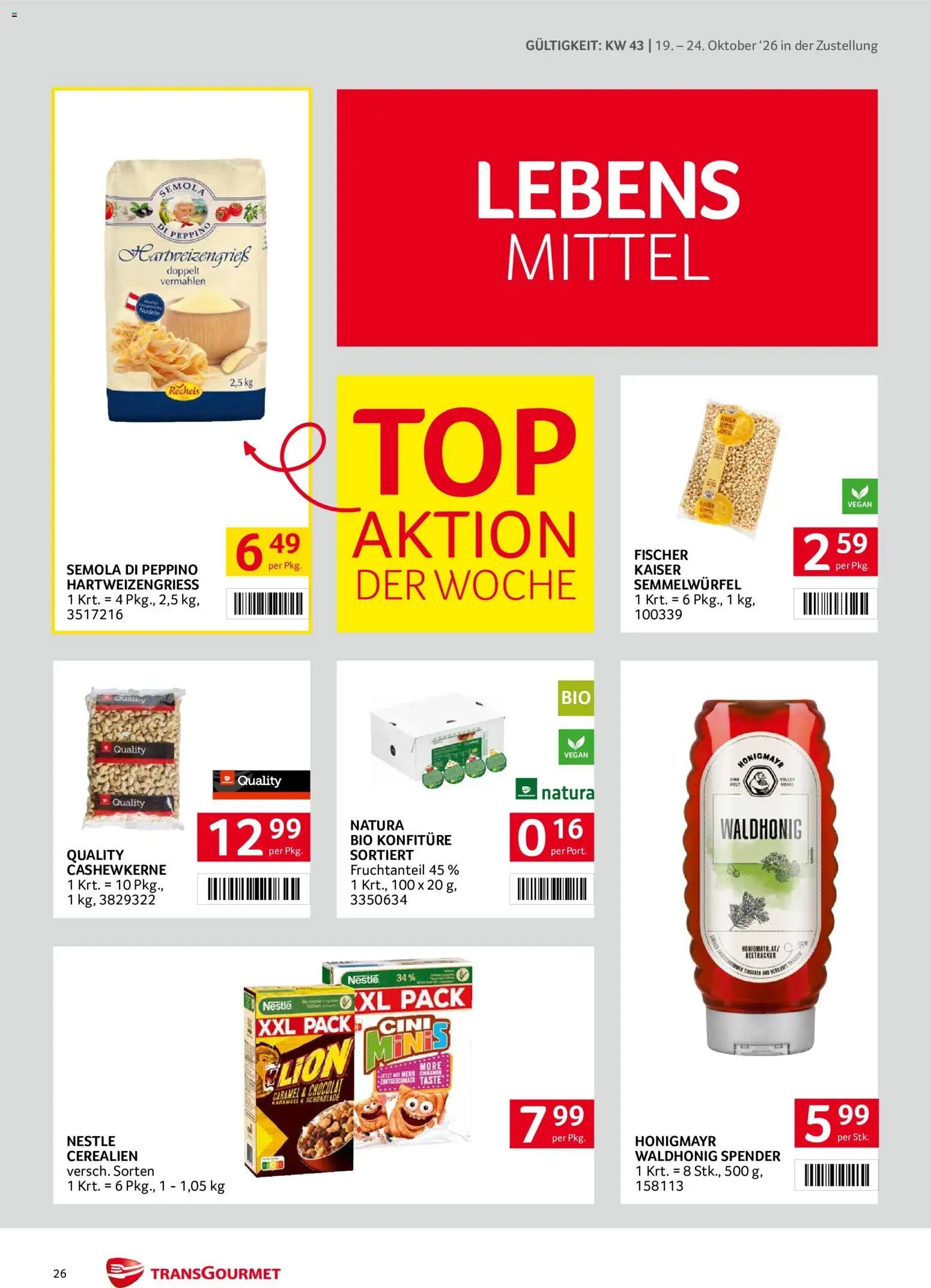 Transgourmet Flugblatt Flugblatt in Österreich