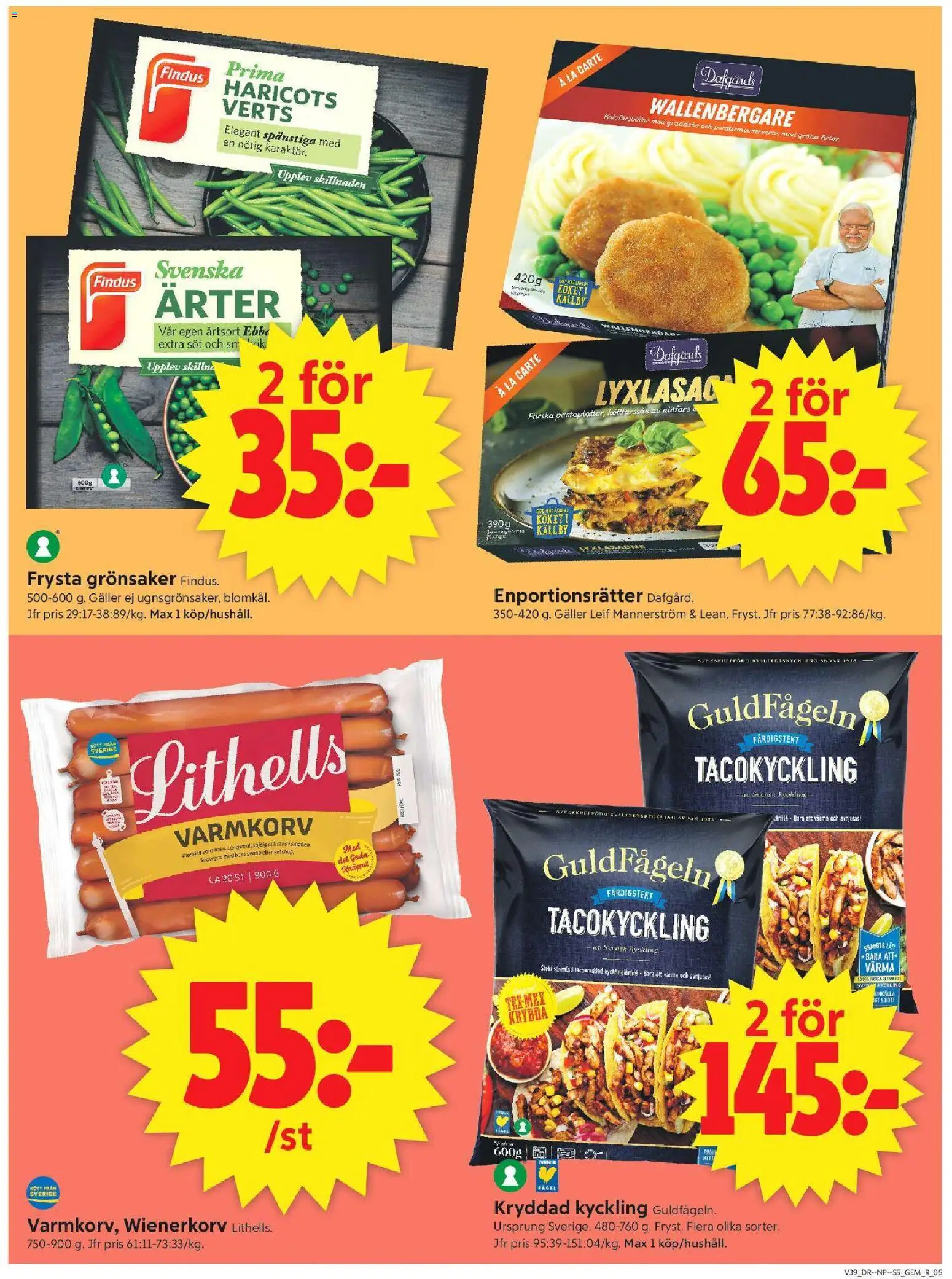 ICA Supermarket erbjudanden Reklamblad in Sverige