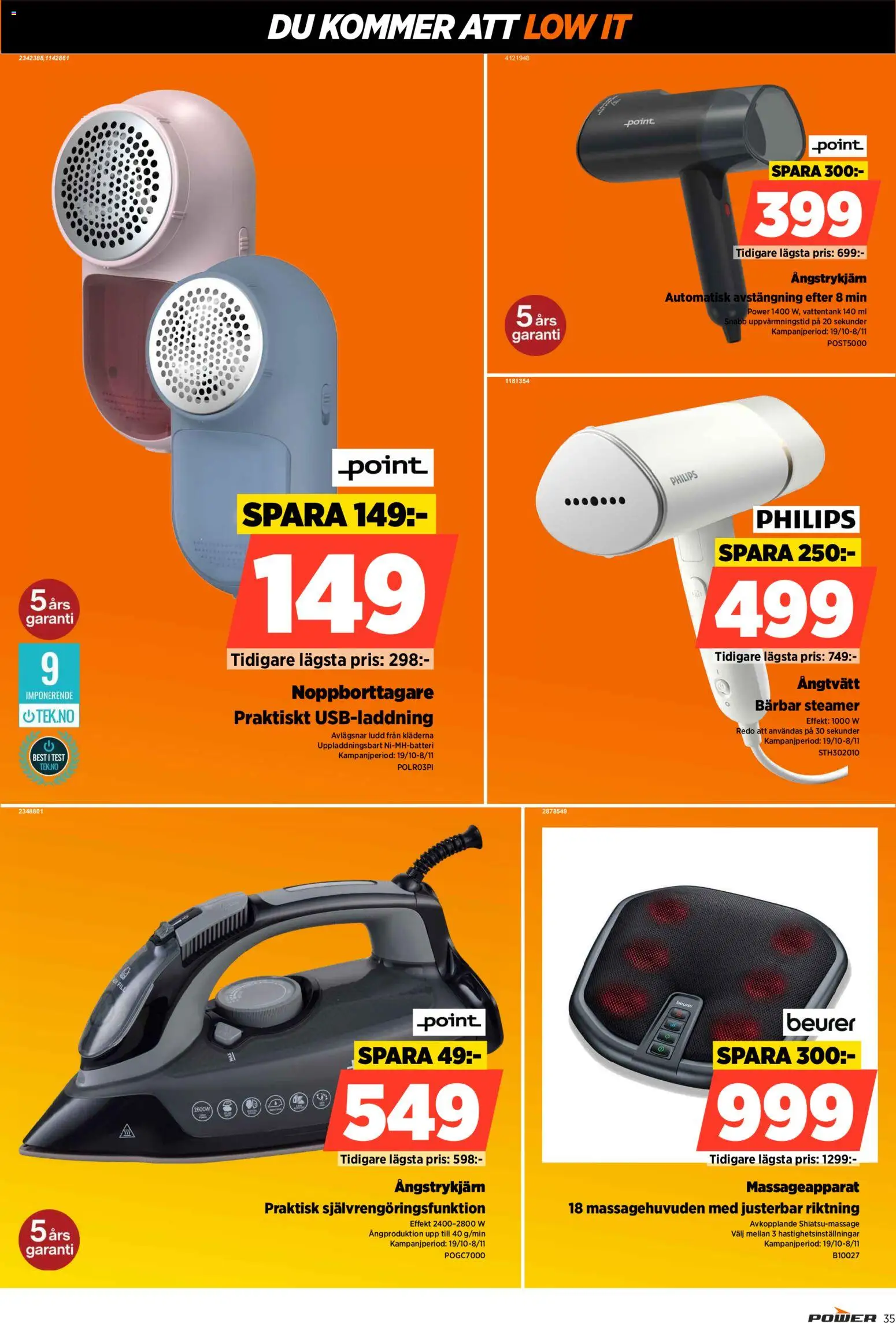 Power erbjudanden Reklamblad in Sverige