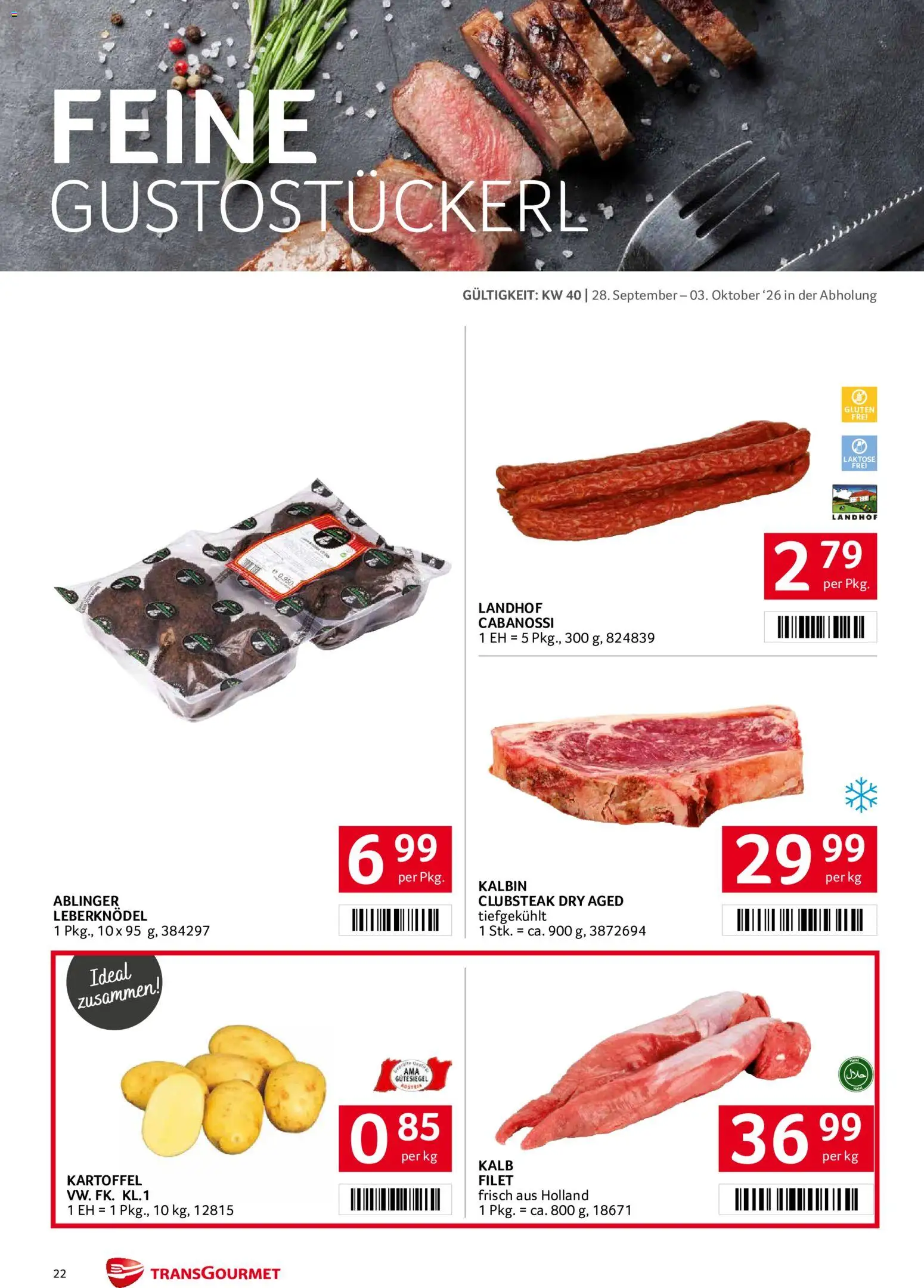 Transgourmet Flugblatt Flugblatt in Österreich