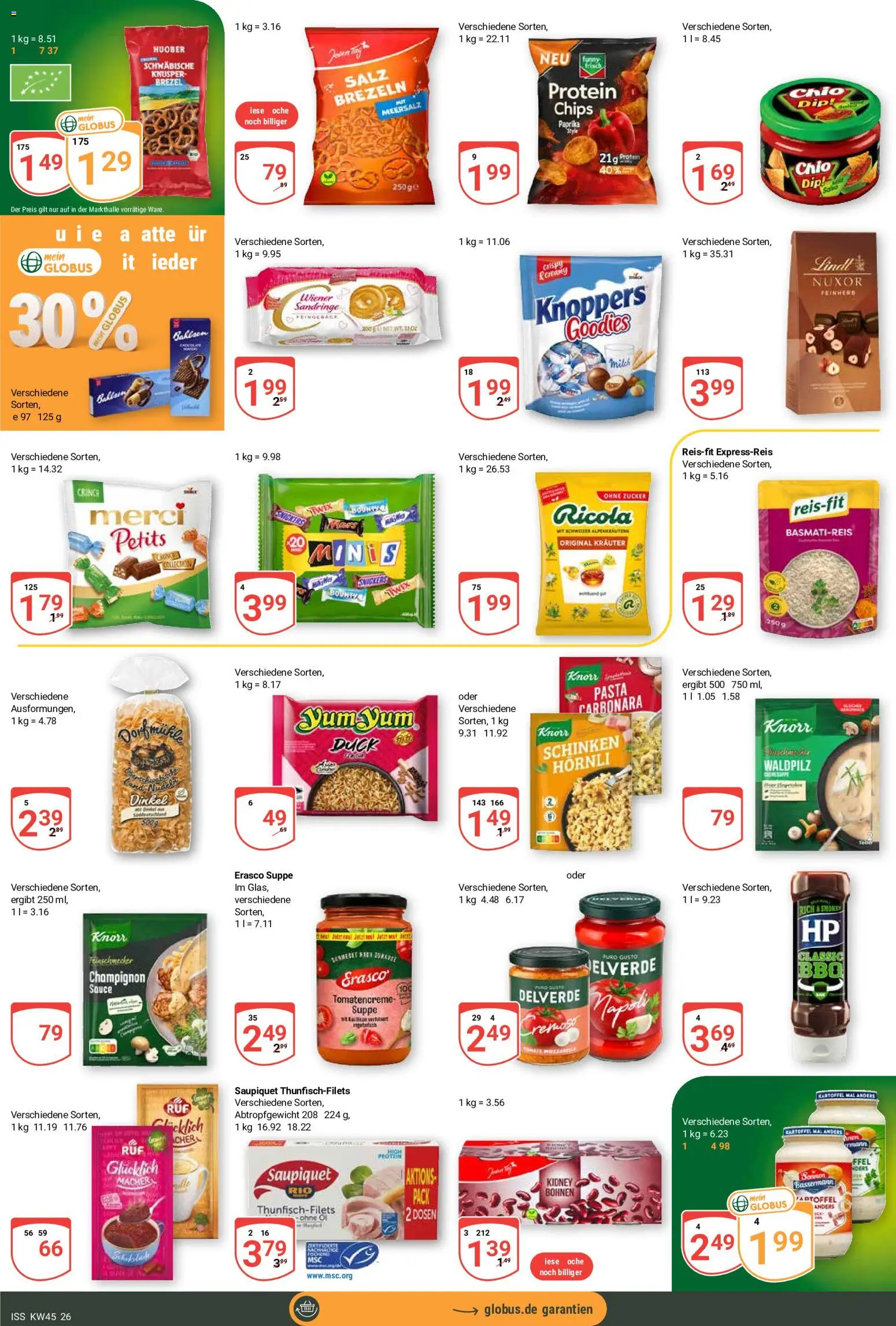 Globus Prospekt Prospekt in Deutschland