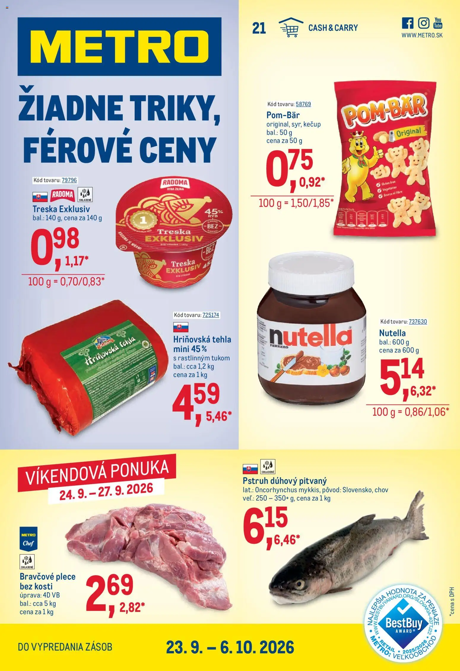 Metro leták Leták in Slovensko