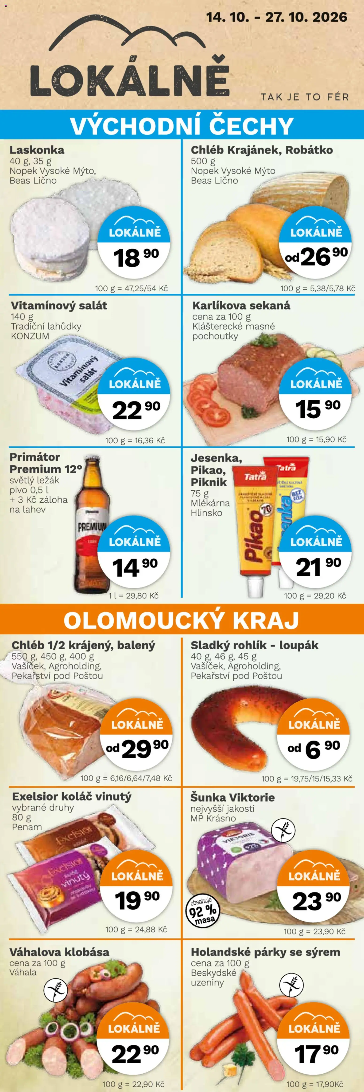 Konzum leták Leták in Česko