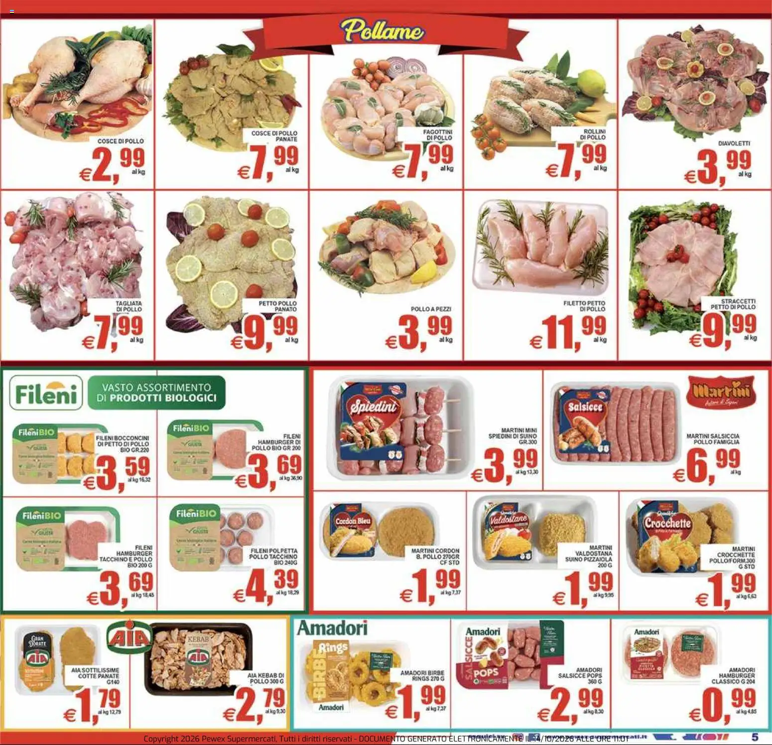 Pewex volantino Volantino in Italy