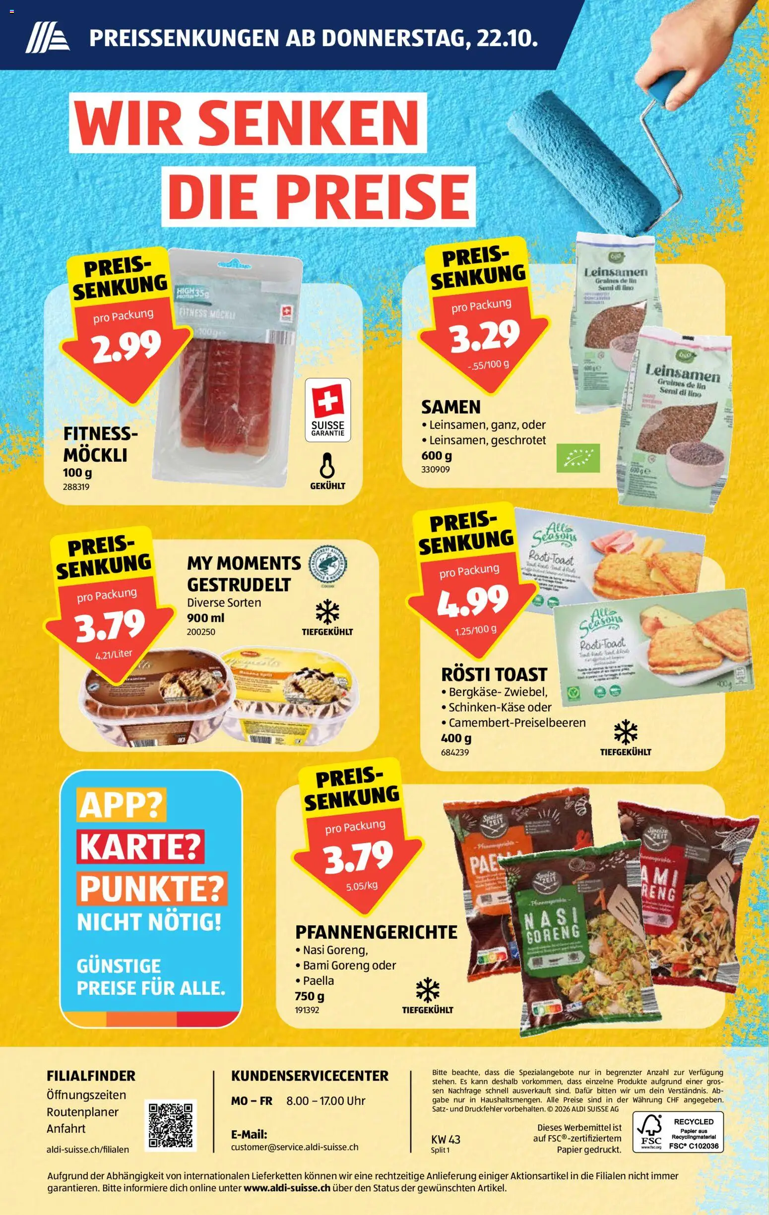 Aldi aktionen Prospekt in Schweiz