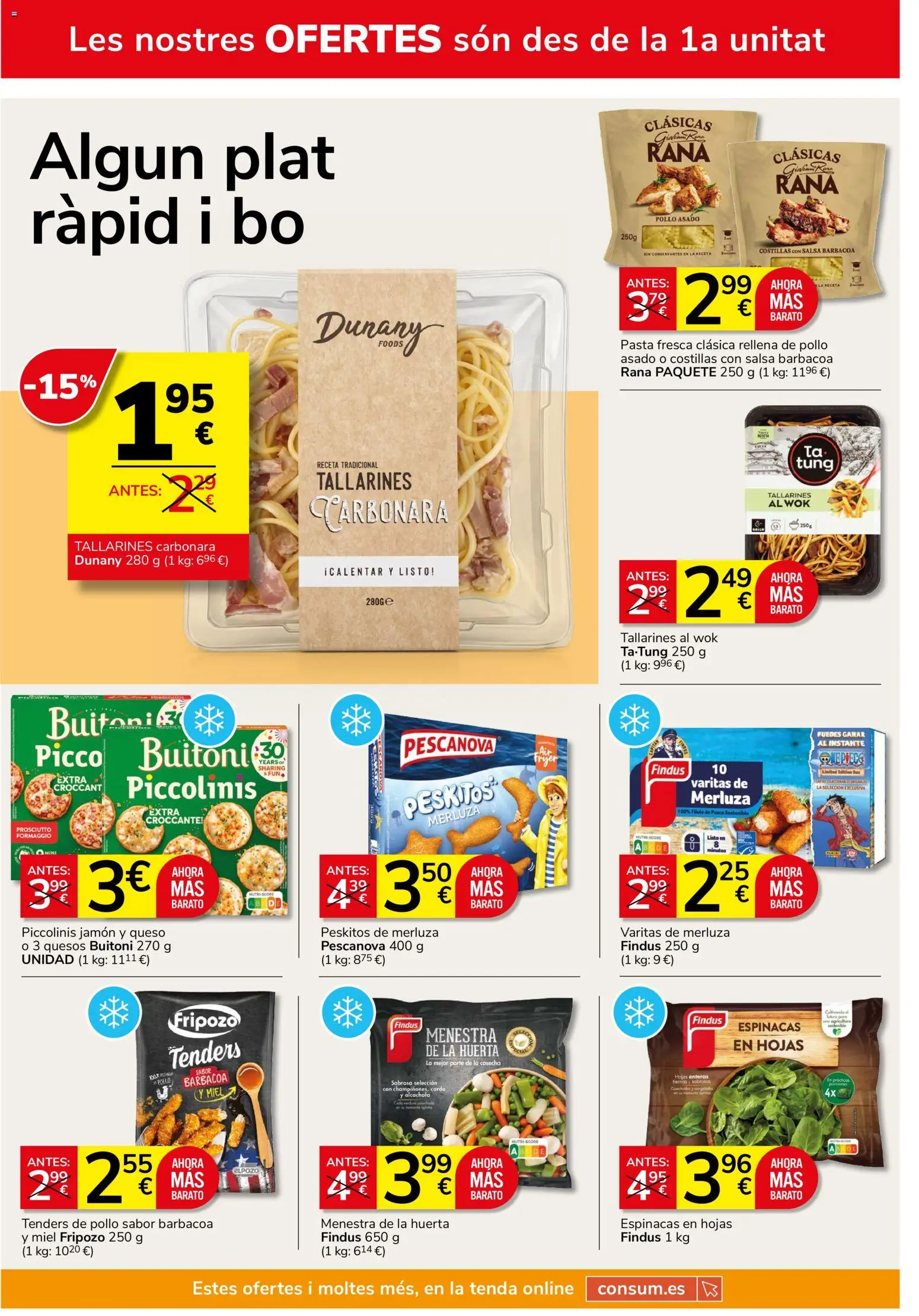 Consum - folleto Folleto in España