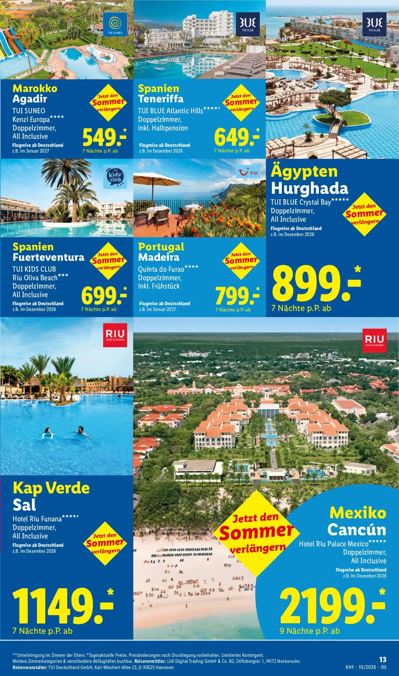Lidl Reisen Prospekt Prospekt in Deutschland