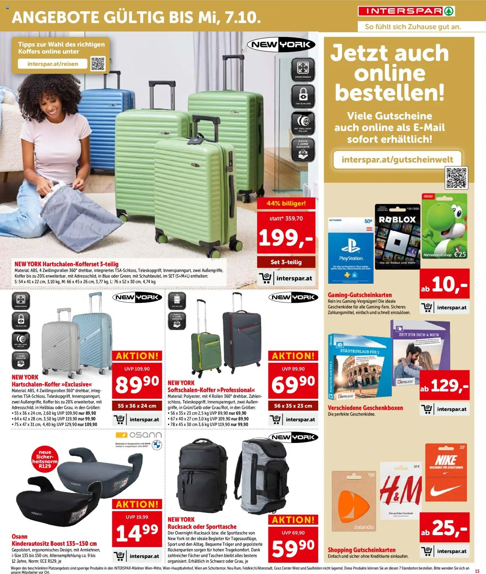Interspar - Flugblatt Flugblatt in Österreich