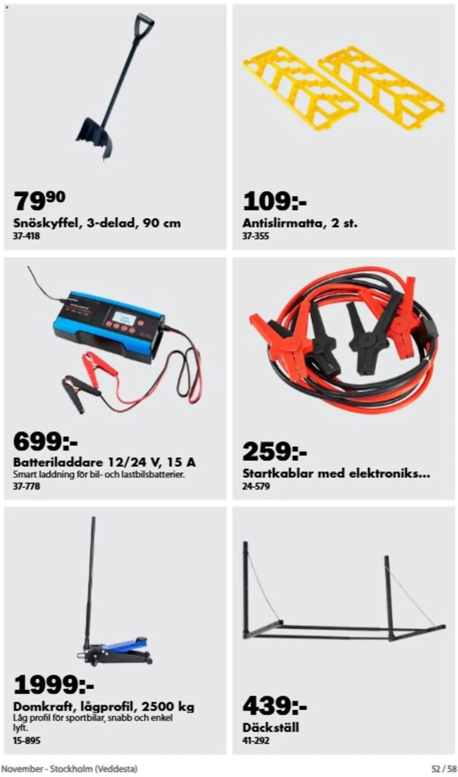 Biltema erbjudanden November Reklamblad in Sverige