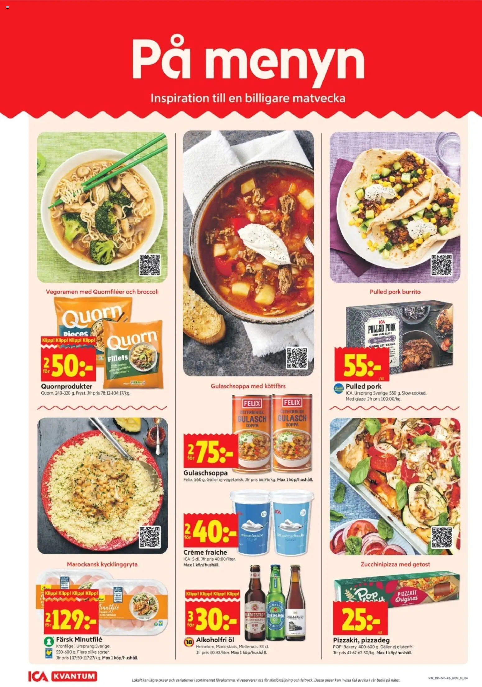 ICA Kvantum erbjudanden Reklamblad in Sverige