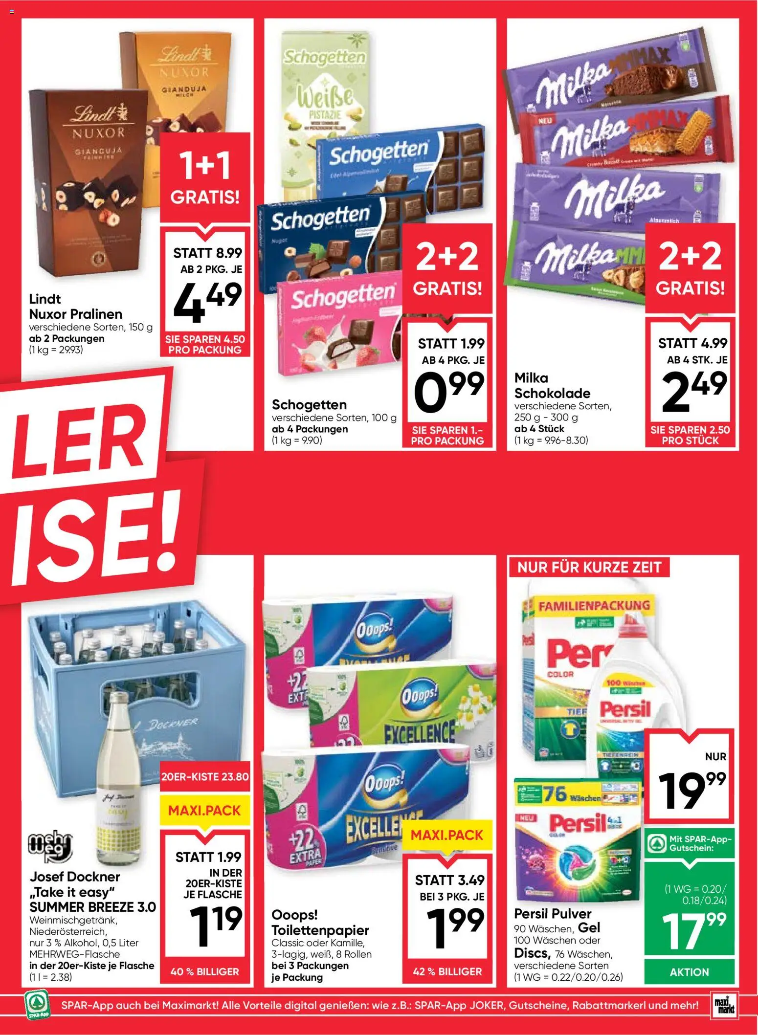 Maximarkt Flugblatt Flugblatt in Österreich