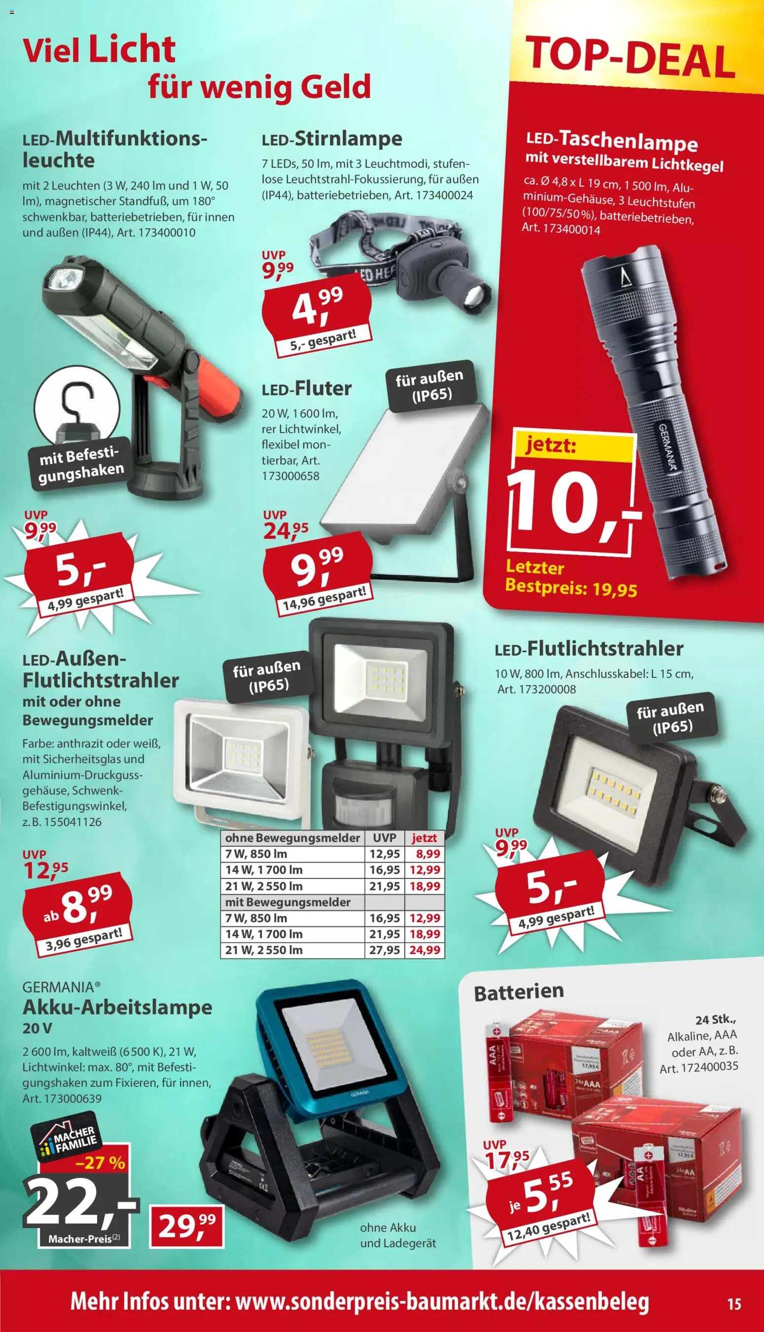 Sonderpreis Baumarkt Prospekt Prospekt in Deutschland
