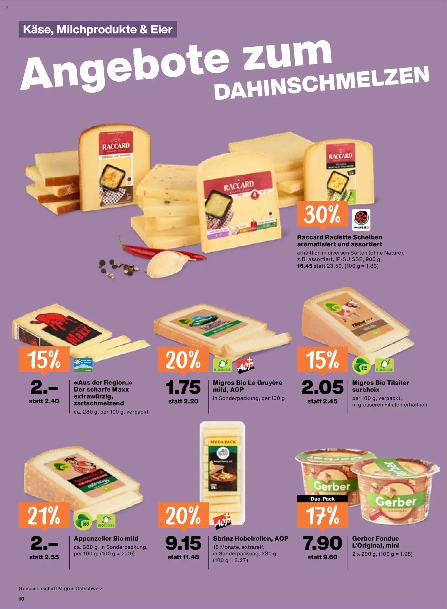 Migros aktionen Prospekt in Schweiz