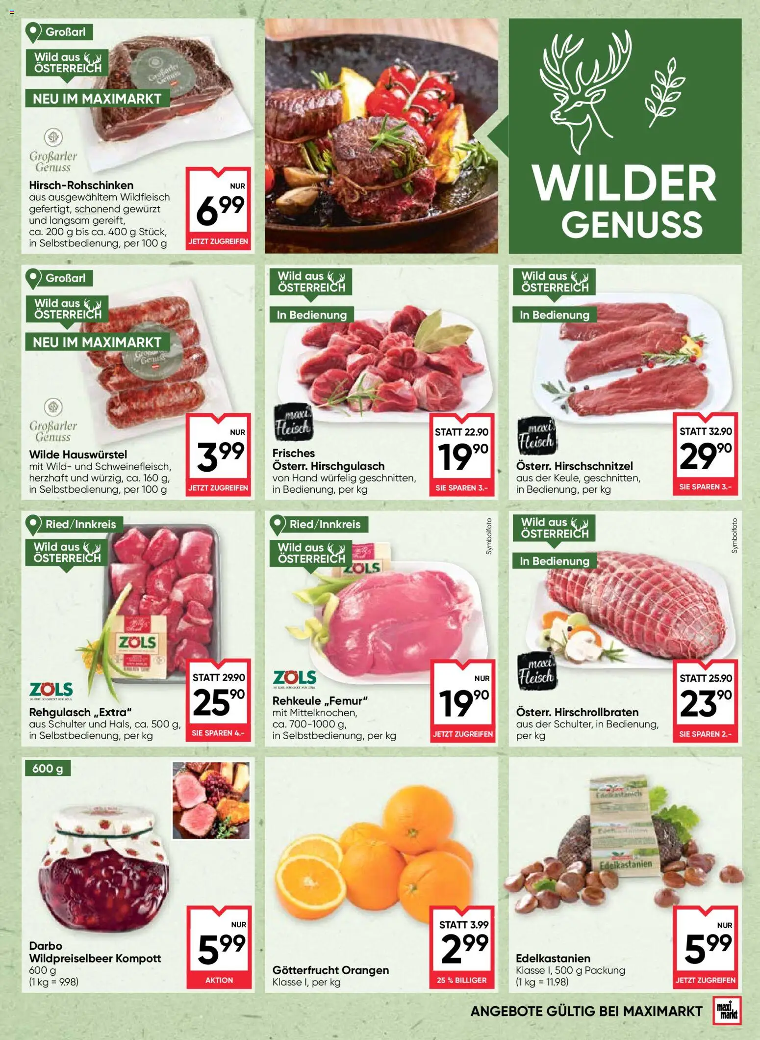 Maximarkt Flugblatt Flugblatt in Österreich